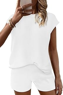 Women's Cap Sleeve Knit Pajama Set