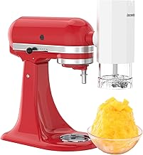 Ice Shaver Attachment with 8 Molds for Stand Mixer