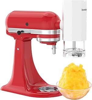 Ice Shaver Attachment with 8 Molds for Stand Mixer