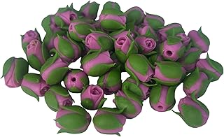 50 Pink Small Rose Clay Beads for Jewelry Making
