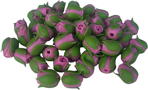 50 Pink Small Rose Clay Beads for Jewelry Making