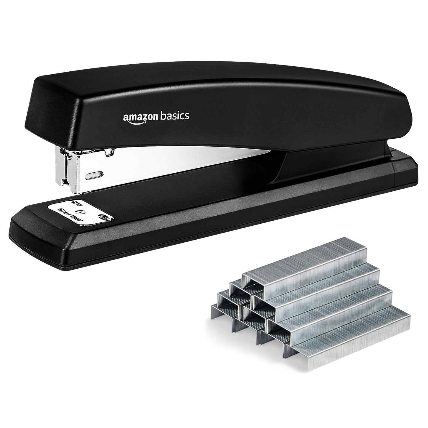 Black stapler with 1000 staples, 25-sheet capacity