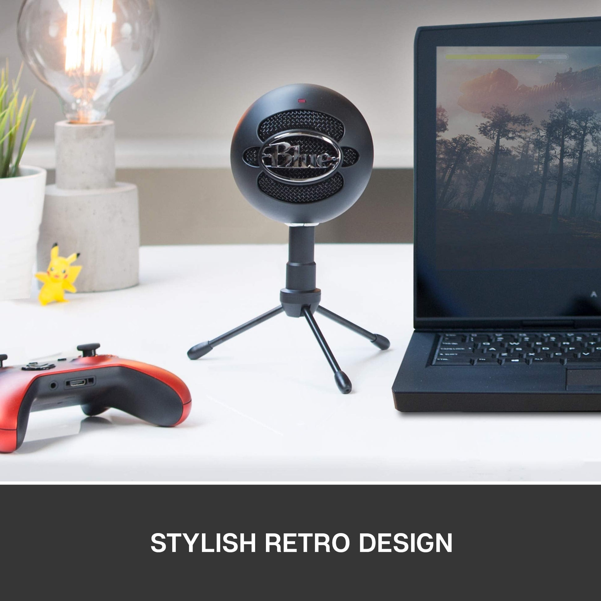 Blue Snowball iCE USB Microphone for PC, Podcast, Gaming, Streaming, Studio, Computer Mic - Black