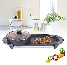 Electric Hot Pot with Grill for Indoor and Outdoor Use