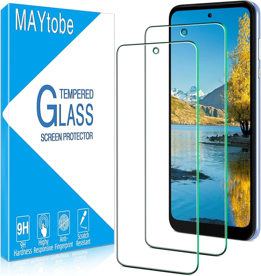 Two tempered glass screen protectors for Moto G Power 2022