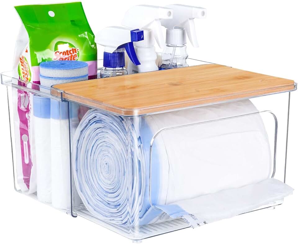 Under Sink Trash Bag Dispenser and Organizer