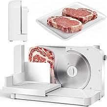 Foldable Electric Meat Slicer with Adjustable Thickness