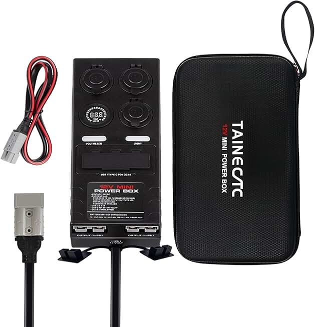 12V Power Distribution Box with USB and Sockets