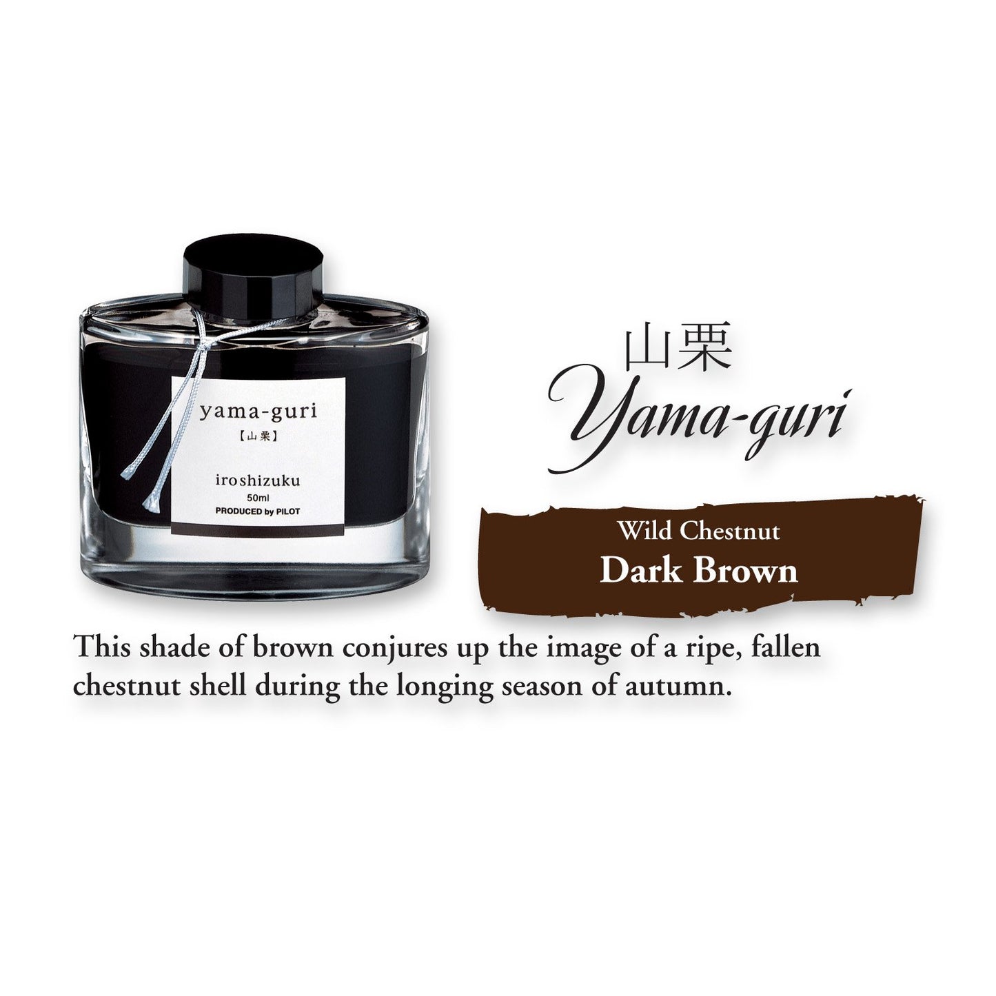 Dark Brown Fountain Pen Ink, 50ml