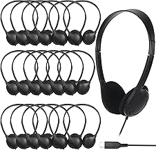 Bulk Pack of 30 USB C Headphones for Kids and Students