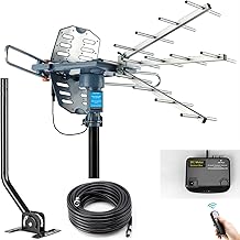 Outdoor TV Antenna with 150 Mile Range and Remote
