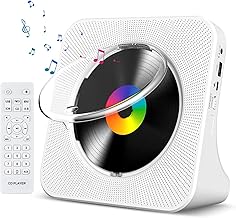 Portable CD Player with Bluetooth, FM Radio, and LCD Screen