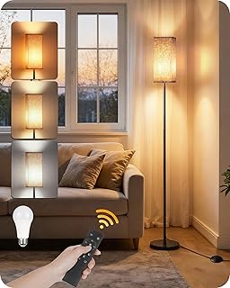 Dimmable Floor Lamp with Remote and Foot Switch