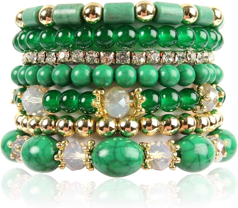 Colorful Multi-Layer Bead Bracelet Set