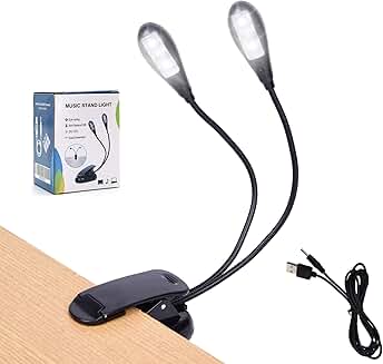 Clip-On LED Book Light with 4 Brightness Levels