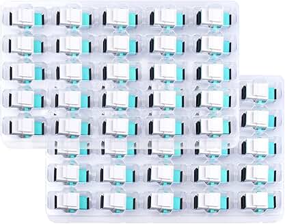 50 Fiber Optic Coupler Keystone Jacks for Patch Panels