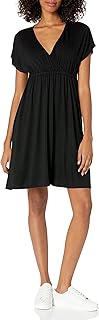 Women's Surplice Dress in Plus Size