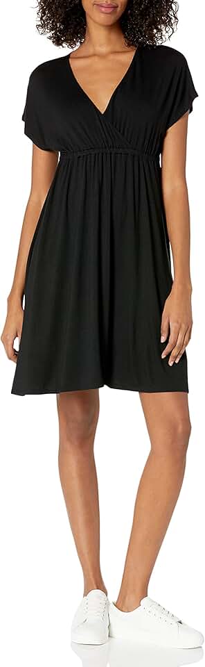Women's Surplice Dress in Plus Size