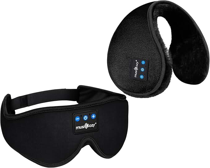 Wireless Sleep Headphones and Mask, Pack of 2