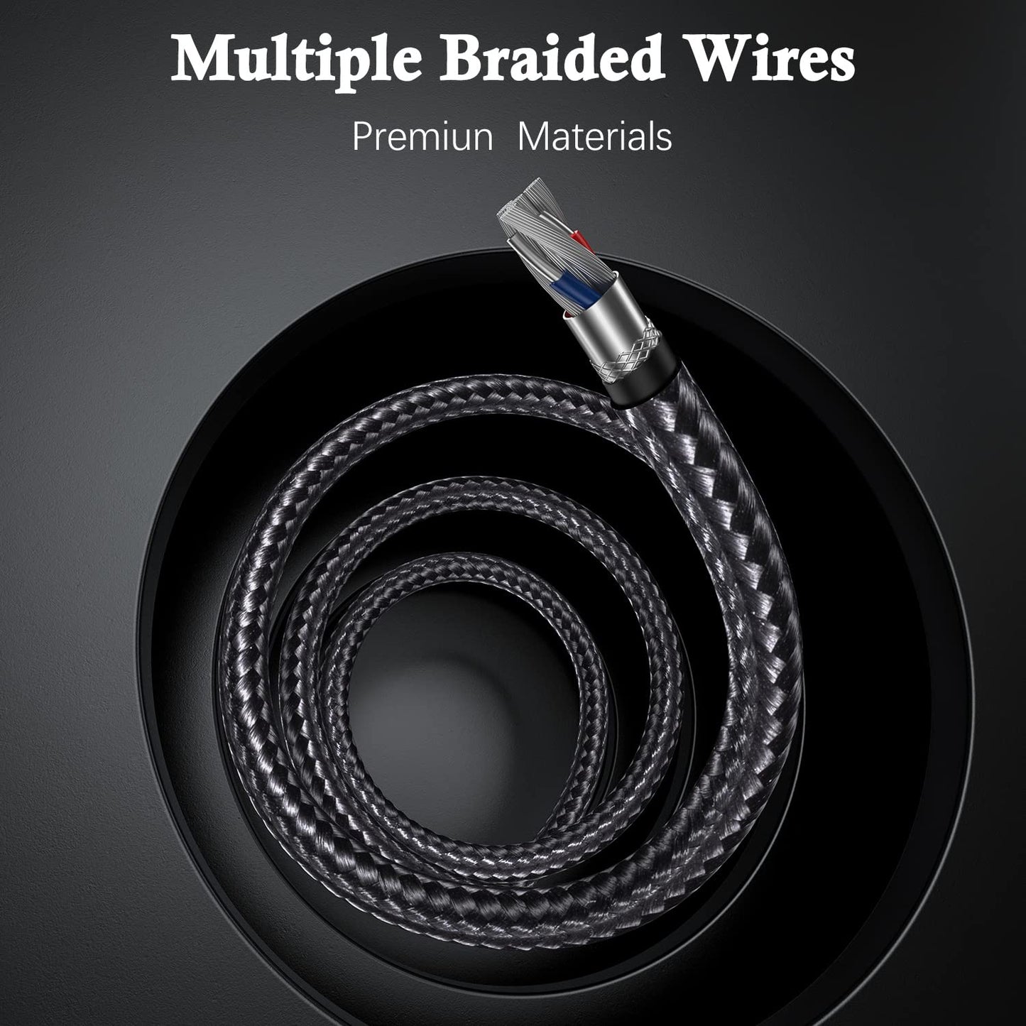 [13.2ft Long Version] HDMI Cable for iPhone, Upgraded 1080P HDTV HDMI Cable Adapter Connector, Digital AV Video Sync Screen Compatible Converter for iPhone/i-Pad Devices, No Need Power Supply