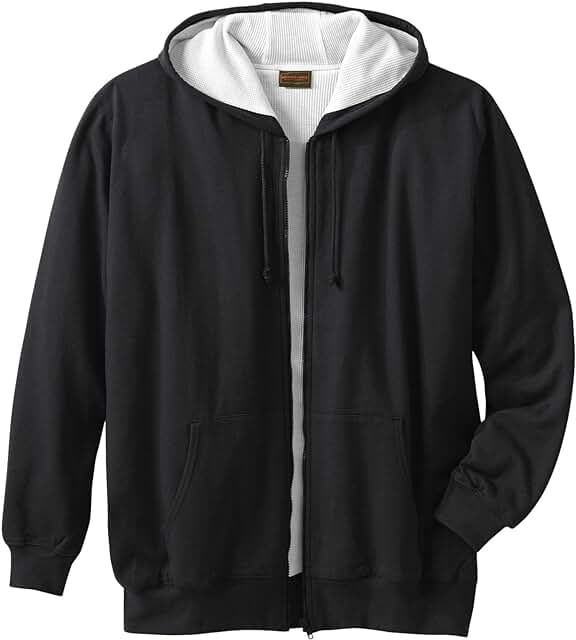 Men's Big & Tall Full-Zip Thermal Hoodie