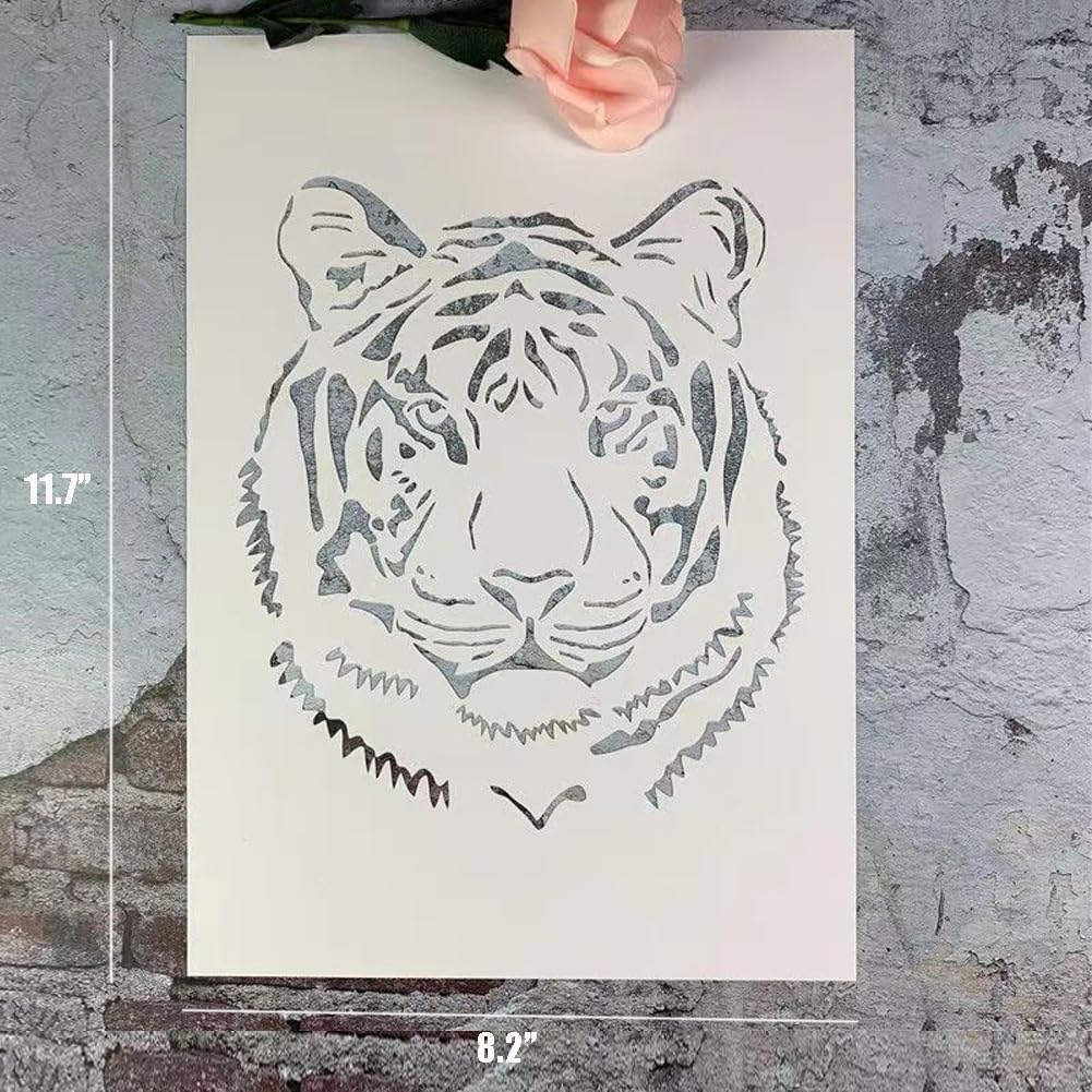 10 Pcs Reusable Forest Wildlife Painting Stencils