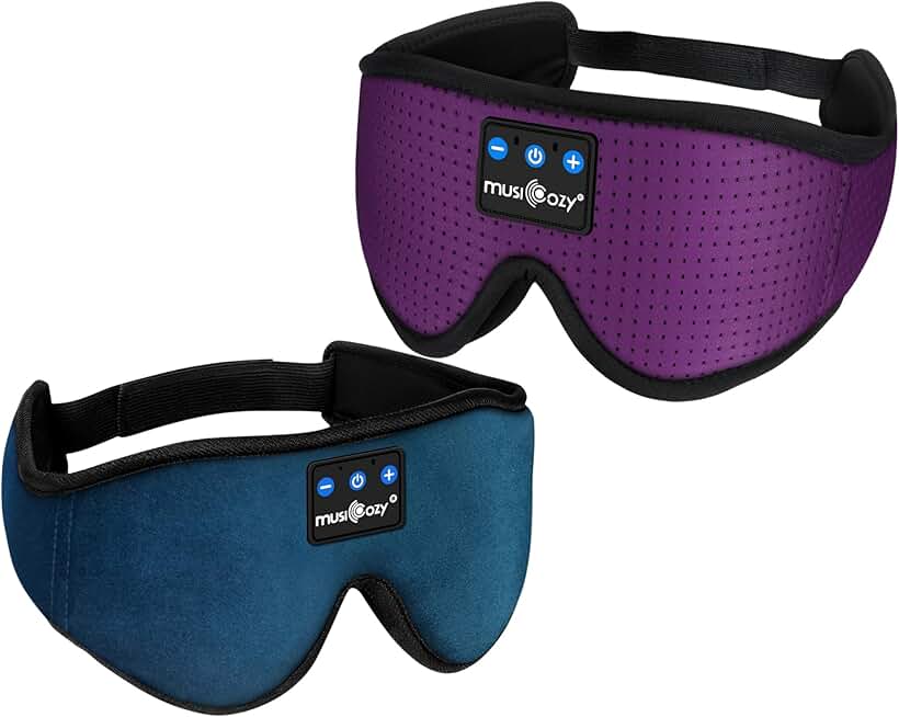 Wireless Sleep Headphones and Eye Mask, Pack of 2