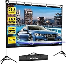 120-Inch Portable Outdoor Projector Screen with Stand