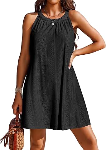 Women's Hollow Out Crochet Beach Cover Up Dress