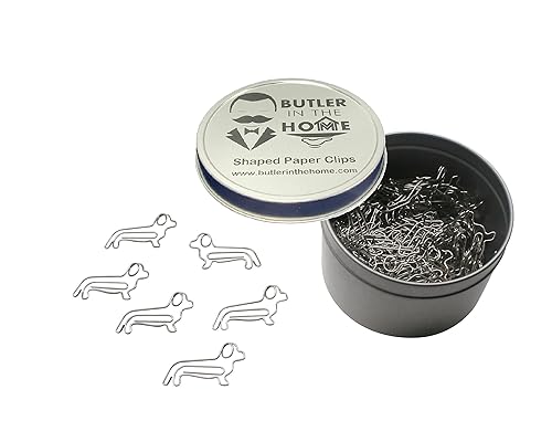 Dog-shaped paper clips for pet lovers