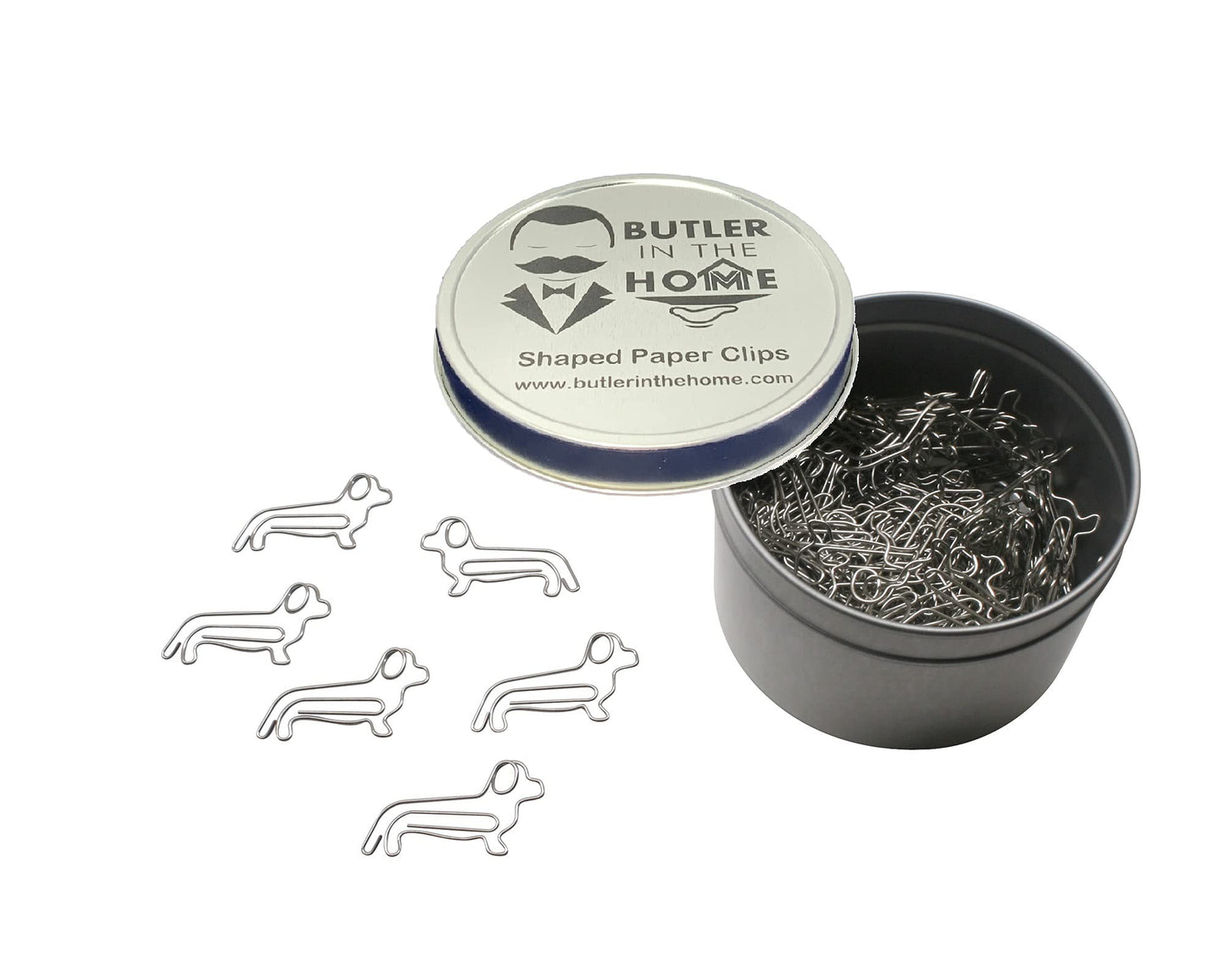 Dog-shaped paper clips for pet lovers