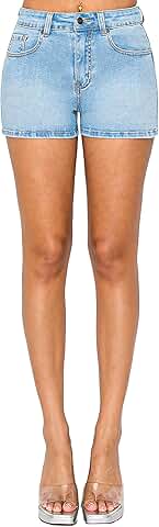 Women's Simple Hem Denim Shorts