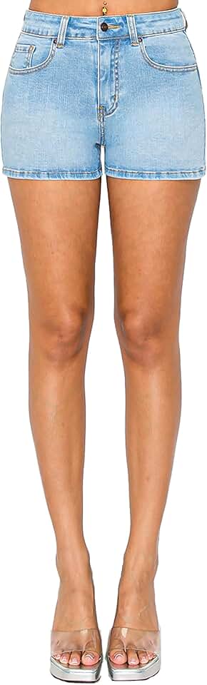 Women's Simple Hem Denim Shorts