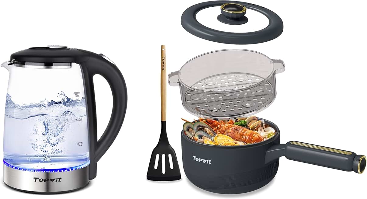 Electric Kettle and Cooker with Steamer