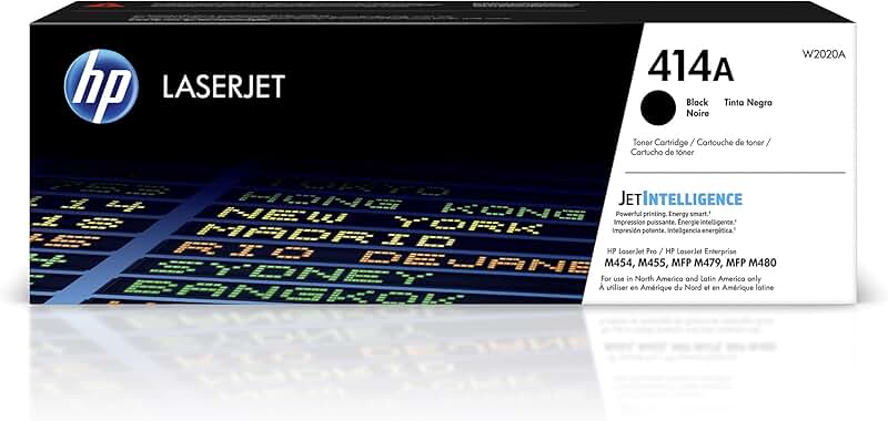 Black toner cartridge for laser printer
