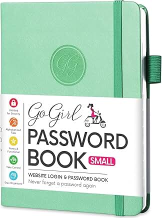 Password Organizer Notebook with Alphabetical Tabs, Pocket Size