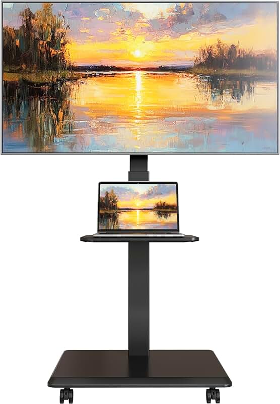 Adjustable Steel TV Stand for 32-75 inch TVs
