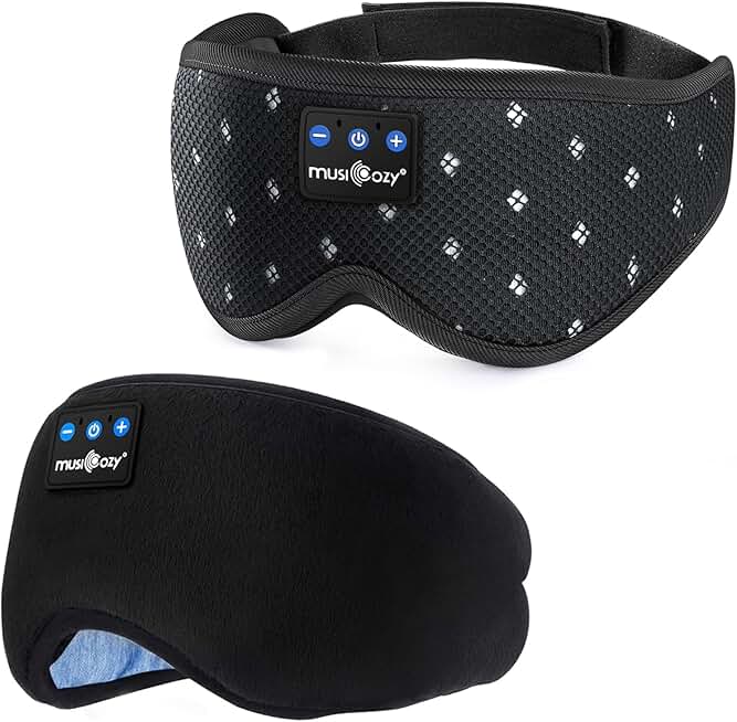 Breathable Sleep Mask with Wireless Earphones for Side Sleepers