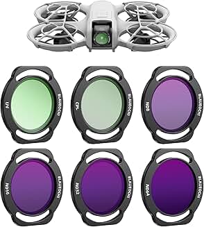 6-Pack UV, CPL, and ND Filters for DJI NEO Drone