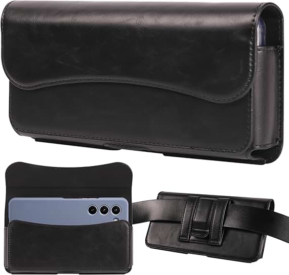 Premium iPhone Belt Holster with Magnetic Closure