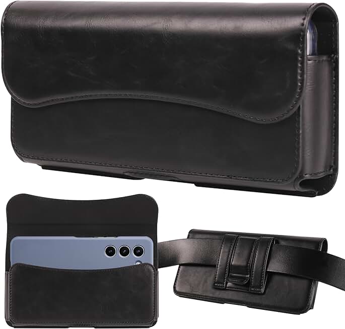 Premium iPhone Belt Holster with Magnetic Closure