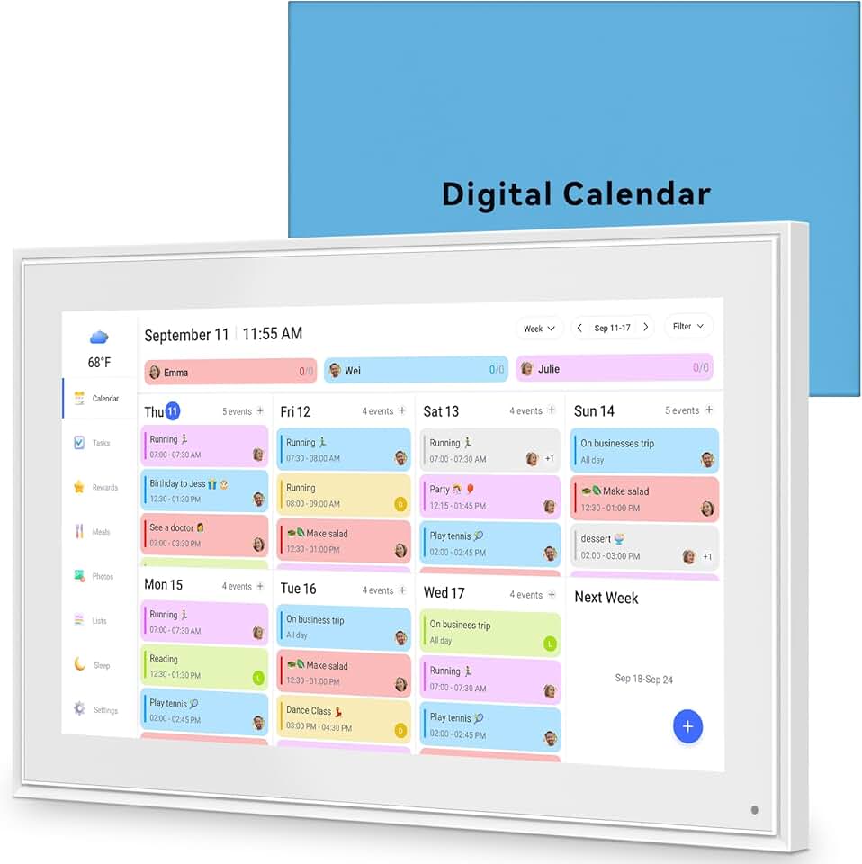 15.6 Inch Digital Touch Screen Calendar and Family Planner