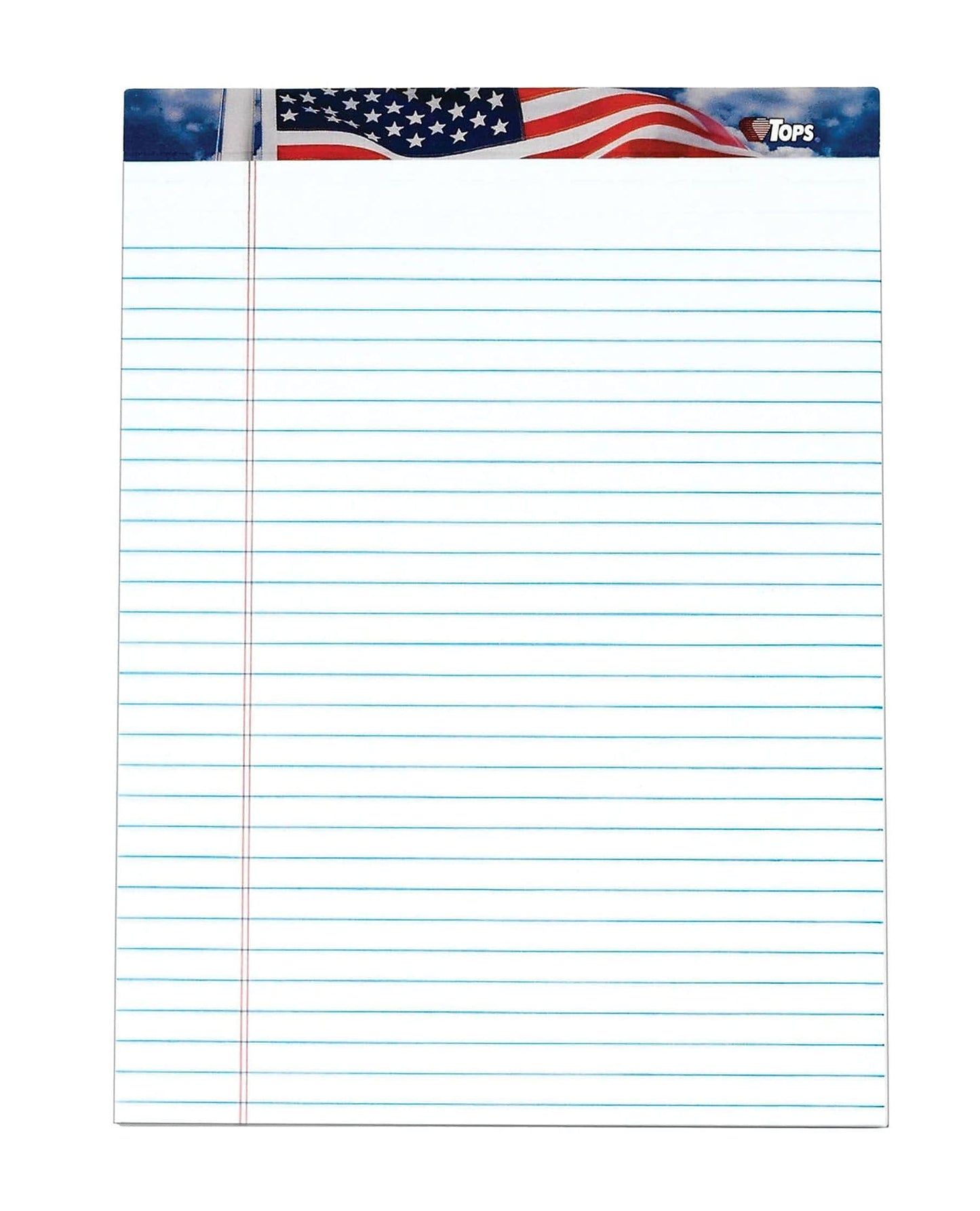 Legal size white writing pad, 50 sheets, pack of 12