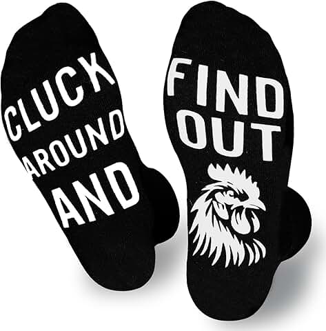 Funny rooster socks for men and women