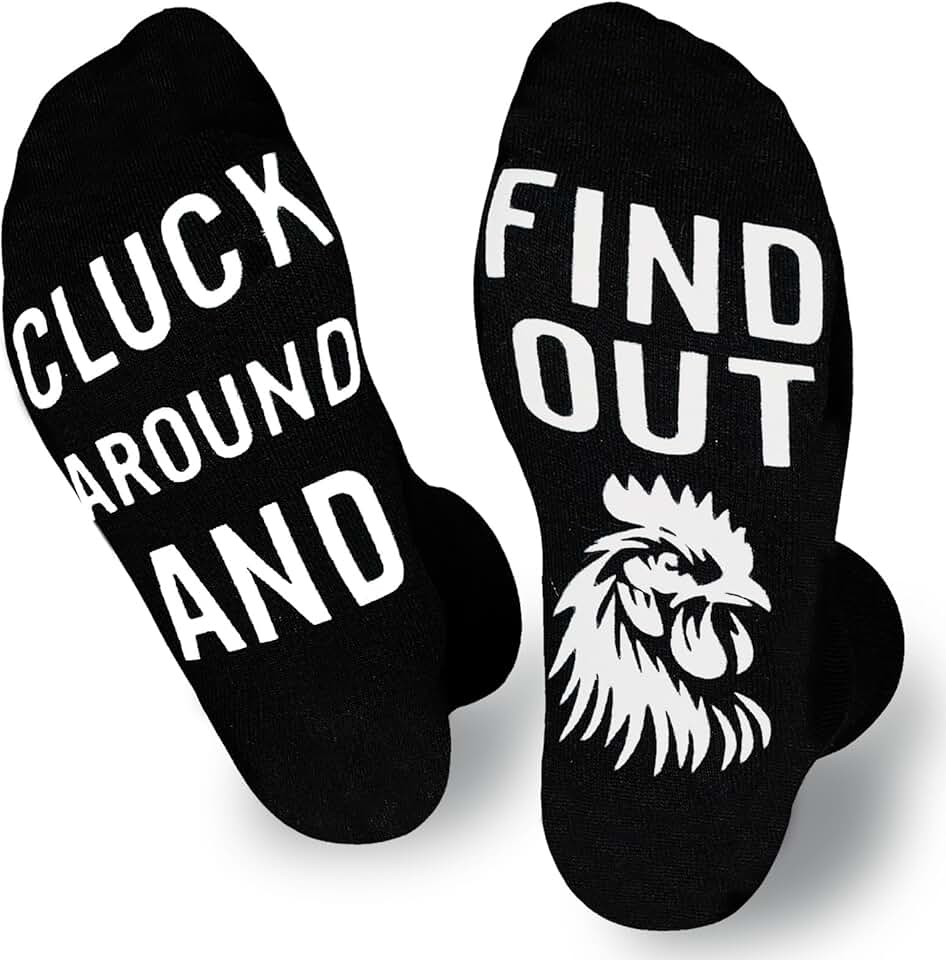 Funny rooster socks for men and women