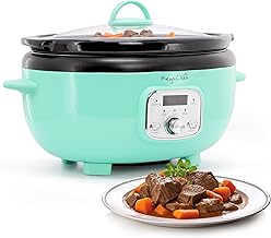 6.9 Quart Oval Electric Slow Cooker with Removable Ceramic Pot