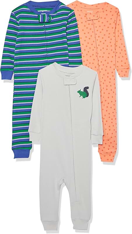 Comfortable cotton footless pajamas for toddlers and babies