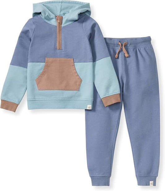 Baby Boy's Hoodie and Pants Set in Organic Cotton