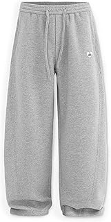 Men's Wide Leg Solid Sweatpants with Pockets