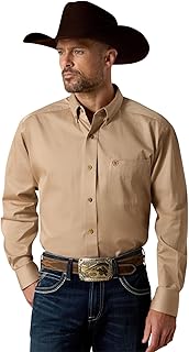 Men's Solid Twill Classic Fit Long Sleeve Shirt